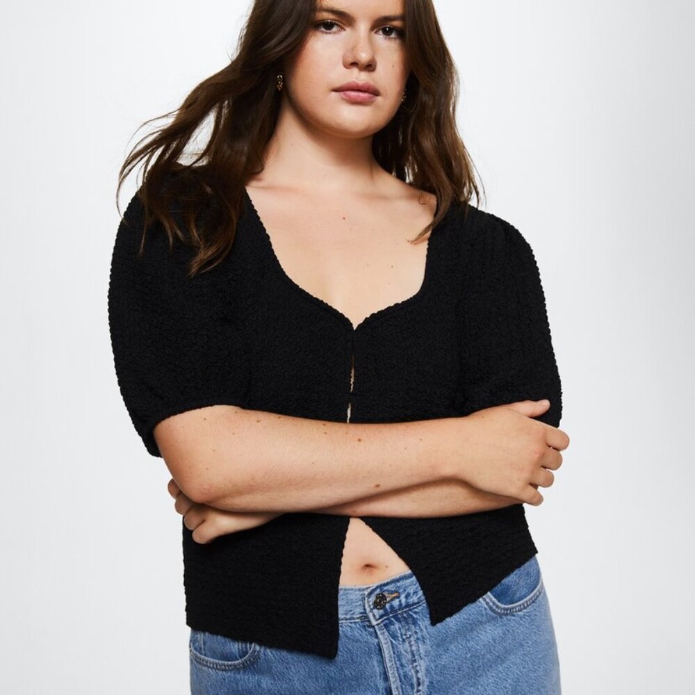 Mango Textured Knit Top - Picture 4 of 9
